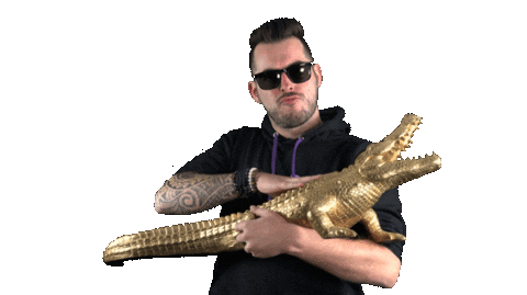 Gold Sticker by DutchEyeMedia