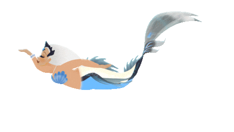 Lux Mermaid Swimming Sticker by Mermaid_Lux