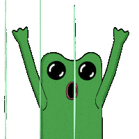 Lets Go Frog Sticker by fwogs