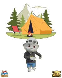 Summer Camping Sticker by Zhot Music
