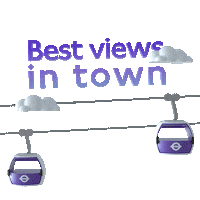 Cable Car Clouds Sticker by Transport for London
