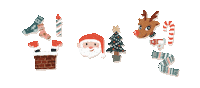 Merry Christmas Art Sticker
