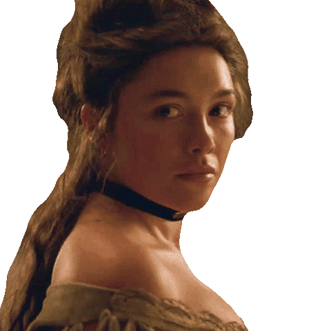 Serious Florence Pugh Sticker by NETFLIX