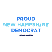 nhdemocraticparty vote election voting democrat Sticker