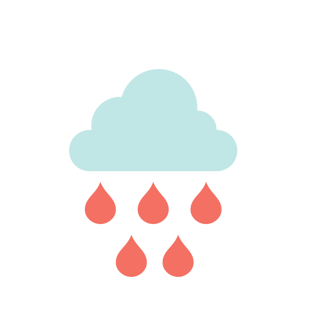pulpwire giphyupload rain weather cloud Sticker