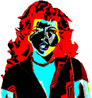 Glitching Face Off Sticker by badblueprints