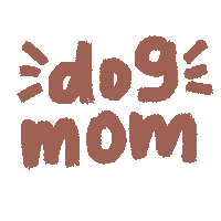 _loveaishax dog mom dog mom loveaishax Sticker