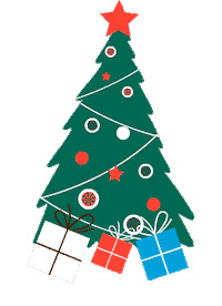 Bladeville holidays gifts wheels christmastree Sticker