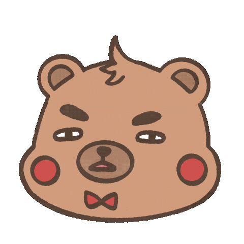 mokru giphyupload tired bear sleepy Sticker
