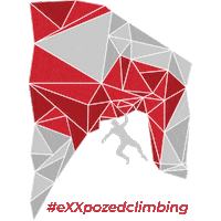 exxpozed climbing climb boulder klettern Sticker