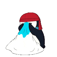 Sad Its Over Sticker by Pudgy Penguins