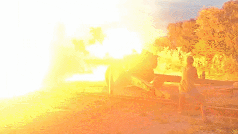 Drivetanks fire america boom firepower GIF