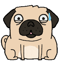 danielriveraaaa dog tired doggo sweat Sticker