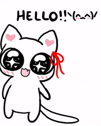 catAndGreyhound hello good morning wave catandgreyhound GIF