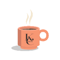 Coffee Cup Sticker by KC Chic Designs