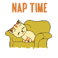 Tired Good Night Sticker by GoodMorningCat