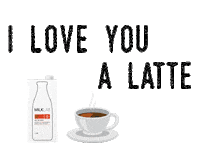MILKLABAsia coffee latte milklab milklab asia Sticker