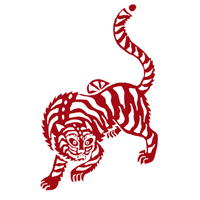 Korea Tiger Sticker by Sung's Korean Hot Sauce