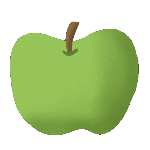 Eat Green Apple Sticker by Demic