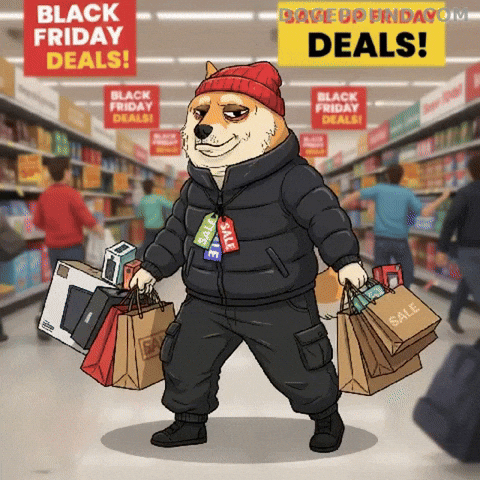 Black Friday Shopping GIF by Doge Pound
