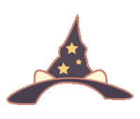 yunibani cat halloween magic happyhalloween Sticker