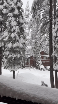 Lake Tahoe Buried Under Late-Season Snow