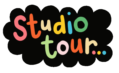 Studio Tour Art Sticker by Linzie Hunter
