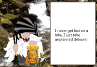 Gnome Hiking GIF