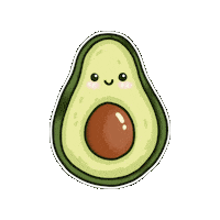 Fruit Avocado Sticker