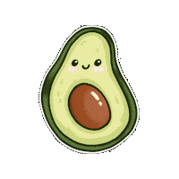 Fruit Avocado Sticker
