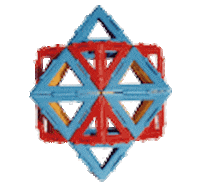 polymorf rotational symmetry Sticker by RENGEL