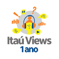 itauviews podcast itau linknabio noar Sticker