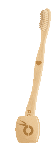 Toothbrush Bamboo Sticker by pandoo