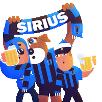 Sirius Sticker by Manne Nilsson