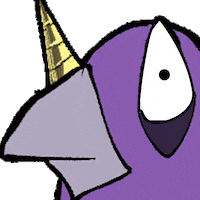 Drawinglikeasir bird sus hmmm parrot Sticker