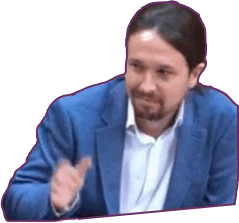 UnidasPodemos podemos si se puede pablo iglesias mas o menos Sticker