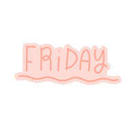 Days Of The Week Pink Sticker