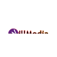 WillMedia logo neon willmedia Sticker