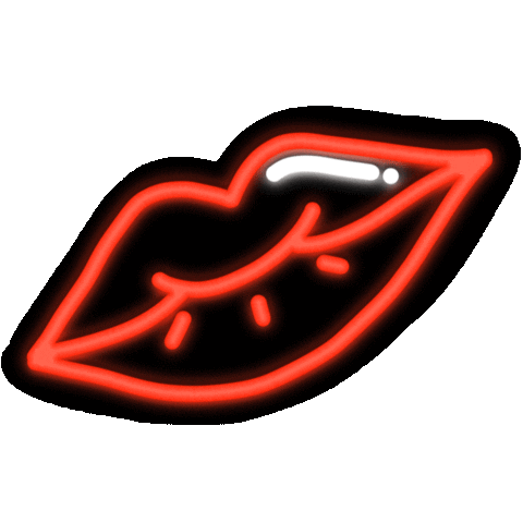Neon Kiss Sticker by Dyanapyehchek
