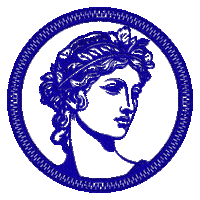SeleneClub logo 3d blue spin Sticker