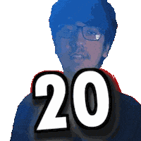 Number 20 Sticker