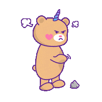 Angry Go Away Sticker by Jessica Lau