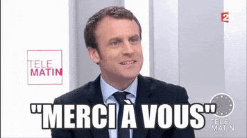 Emmanuel Macron Merci GIF by franceinfo