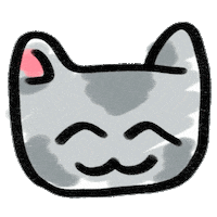 luisferuc cat smile chill gato Sticker