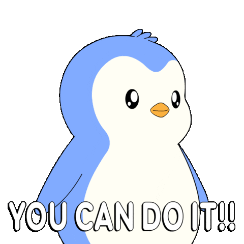 You Got This Do It Sticker by Pudgy Penguins