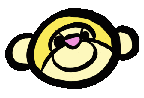 Monkey Smile Sticker by WOMPO