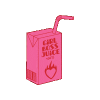 atelier_joone boss juice boss girl juice box Sticker