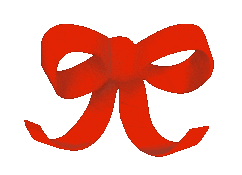 Red Ribbon Gift Sticker