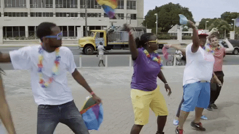 Dance Dancing GIF by GAYCATION with Ellen Page and Ian Daniel