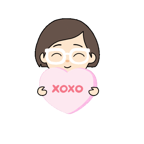 Cute Girl Love Sticker